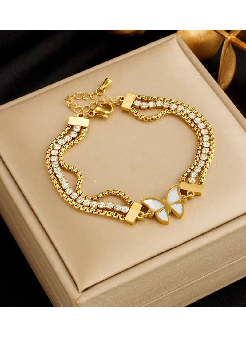 ماركة غير محددة اساوره فراشه استانلس  - Image 1