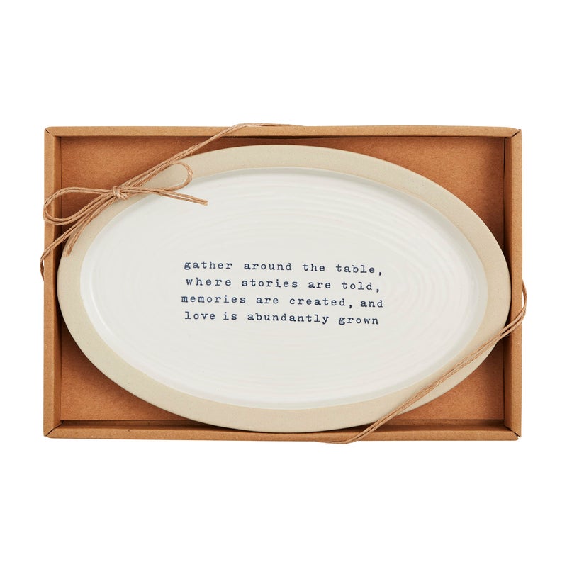 Mud Pie Farm Sentiment Plate 6 12 x 11 Gather