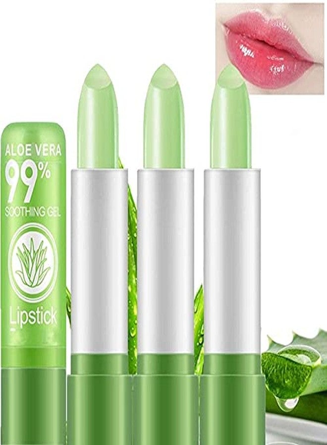 VBA Long Lasting Nutritious Lip Balm Lips Moisturizer Magic Temperature Color Changing Aloe Vera Lipstick Pack of 3 - Image 1