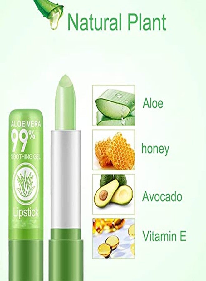 VBA Long Lasting Nutritious Lip Balm Lips Moisturizer Magic Temperature Color Changing Aloe Vera Lipstick Pack of 3 - Image 2