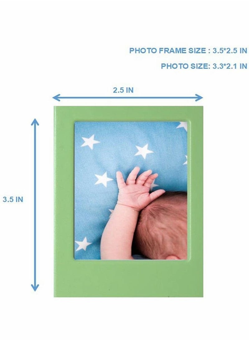 KASTWAVE - Magnetic Photo Picture Frame, 10 Pcs DIY Mini Table Fridge Frame for Office Cabinet Locker - Image 1
