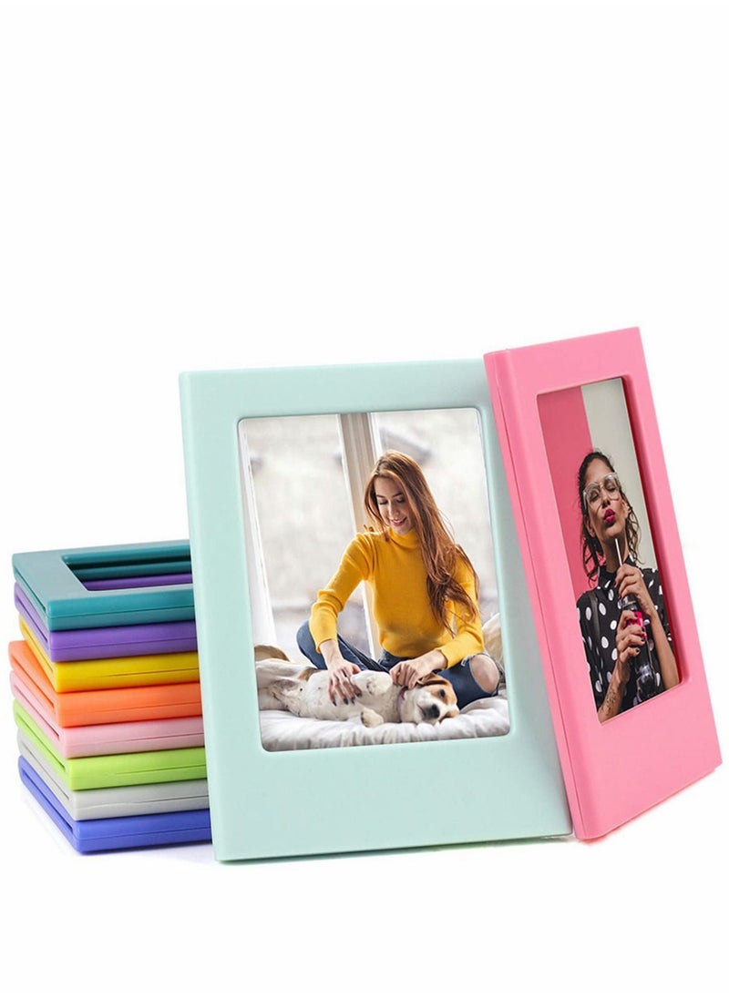 KASTWAVE - Magnetic Photo Picture Frame, 10 Pcs DIY Mini Table Fridge Frame for Office Cabinet Locker - Image 1