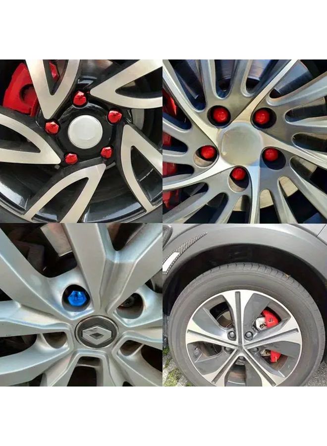 Silvery 21pcs Car Wheel Nut Caps Cover Set Anti Rust Auto Hub Screw Protection Hub Bolt Exterior Decorative Tyre Nut Covers Vehicle Customization Precisiion Fit Sleek Design - Image 5
