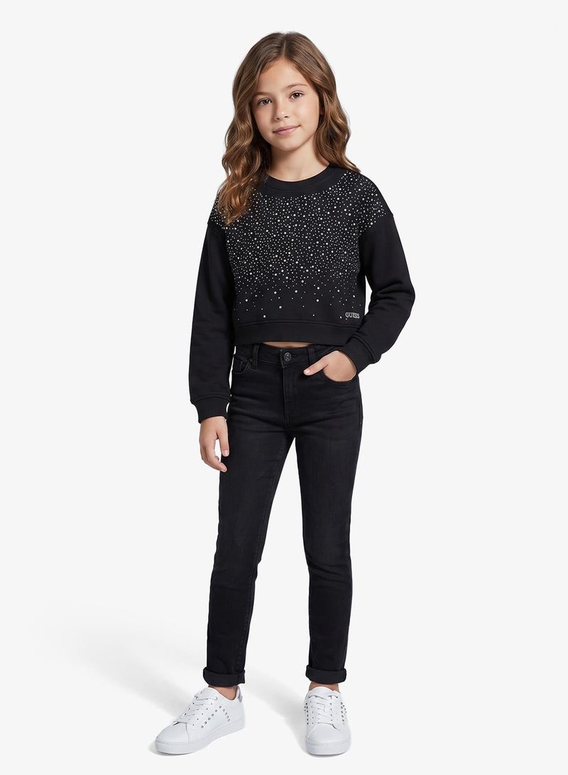 GUESS Kids Oversize Long Sleeve Active Top - Image 1