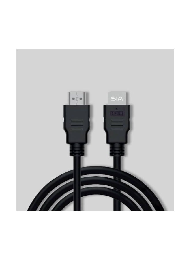 sia (BKPVCHDM300B) PVC ROUND CABLE HDMI 4K 60Hz 3M
