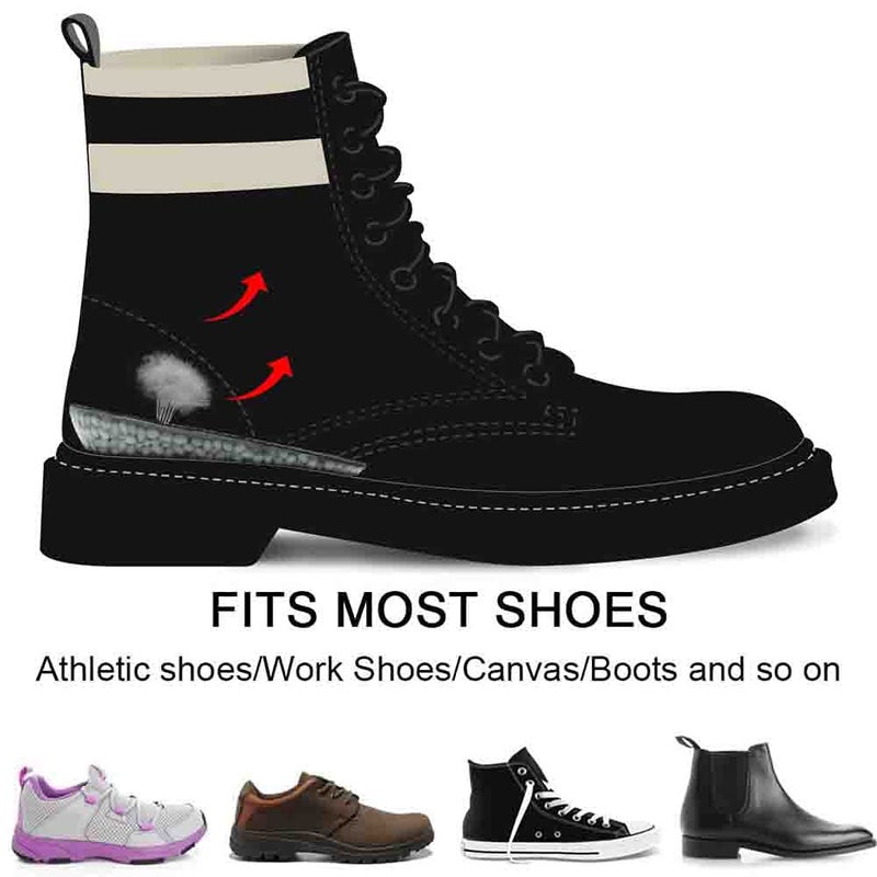 Dr.Foot Dr. Foot's Height Increase Insoles, Heel Cushion Inserts, Heel Lift Inserts for Leg Length Discrepancies (1.4" Height, Black) - Image 4