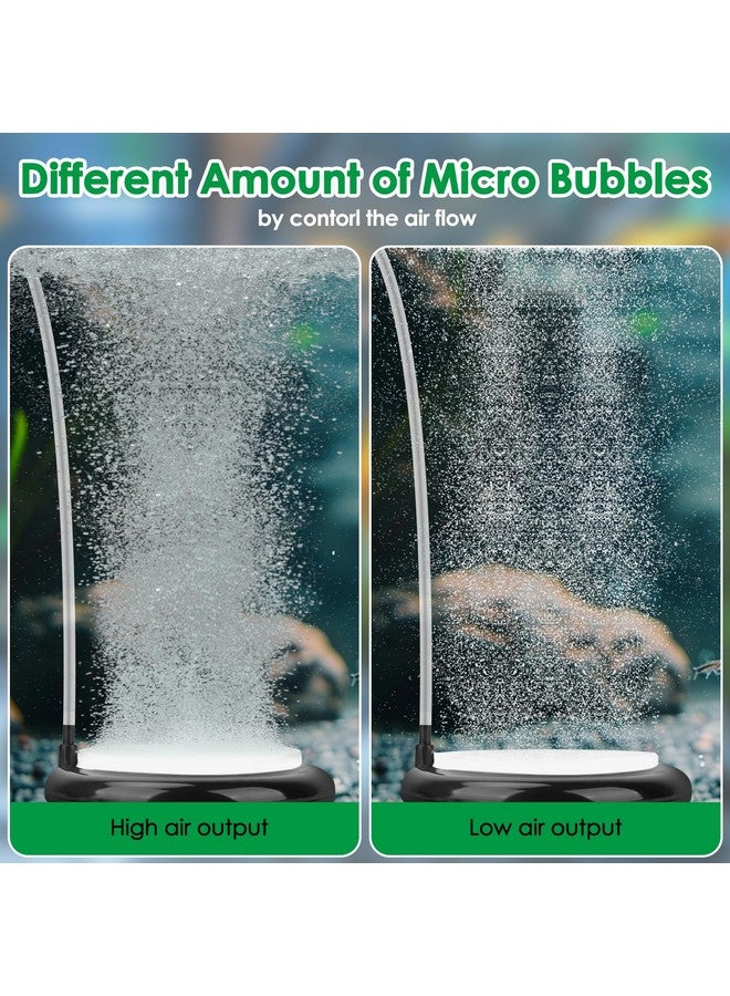 hygger Aquarium Air Stone Kit, Fish Tank Bubbler, Nano Furnace Flue Round Air Stone Disk Set for Hydroponics, Small Bubbles, Ultra-High Dissolved Oxygen Diffuser (4 Inch) - Image 3