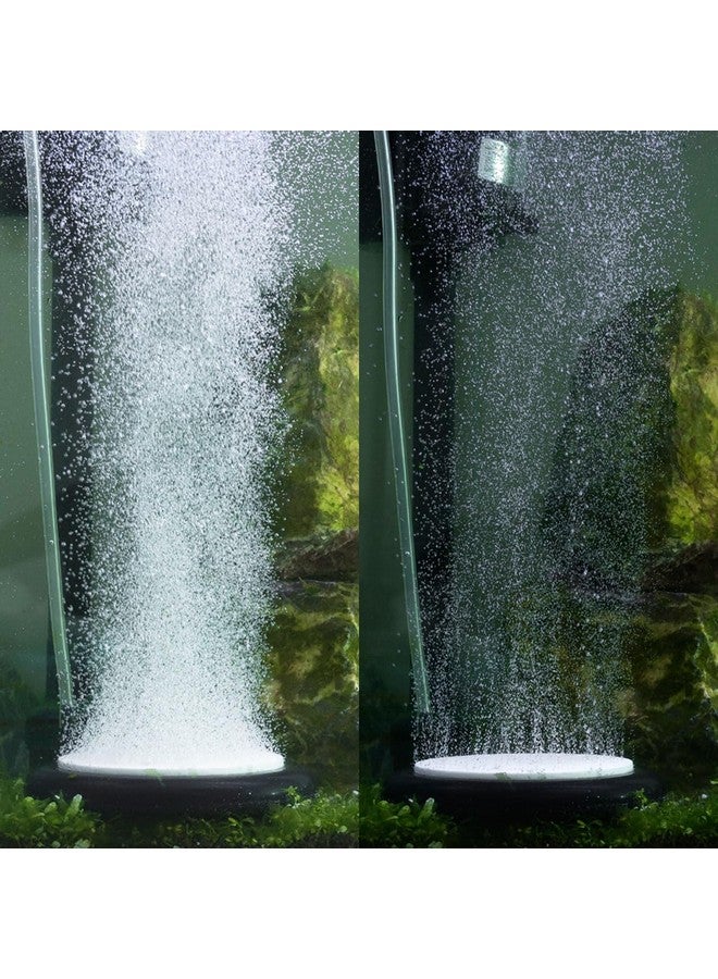 hygger Aquarium Air Stone Kit, Fish Tank Bubbler, Nano Furnace Flue Round Air Stone Disk Set for Hydroponics, Small Bubbles, Ultra-High Dissolved Oxygen Diffuser (4 Inch) - Image 5