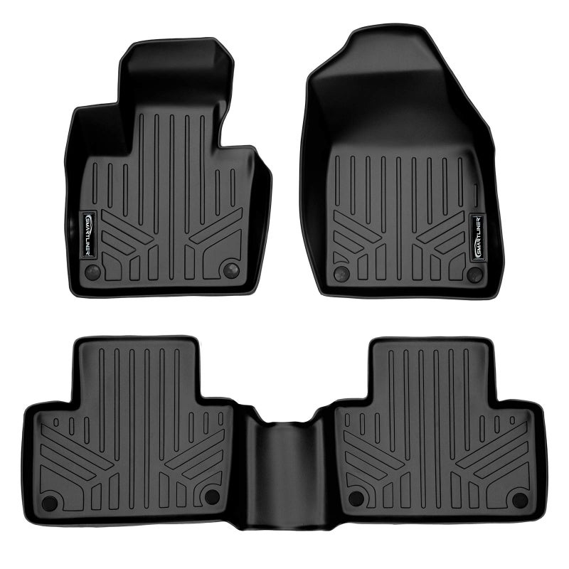 SMARTLINER Custom Fit Floor Mats 2 Row Liner Set for 20162019 Volvo XC90