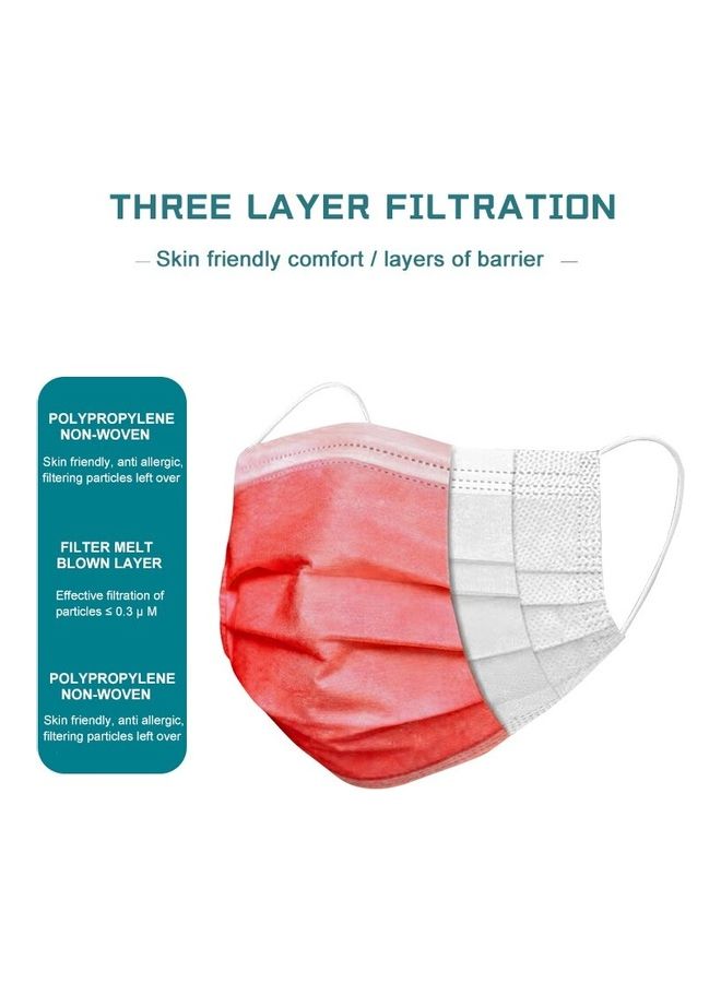 NIBEMINENT 50 Pieces Strawberry Aroma 3 Ply Disposable Face Mask - Image 3