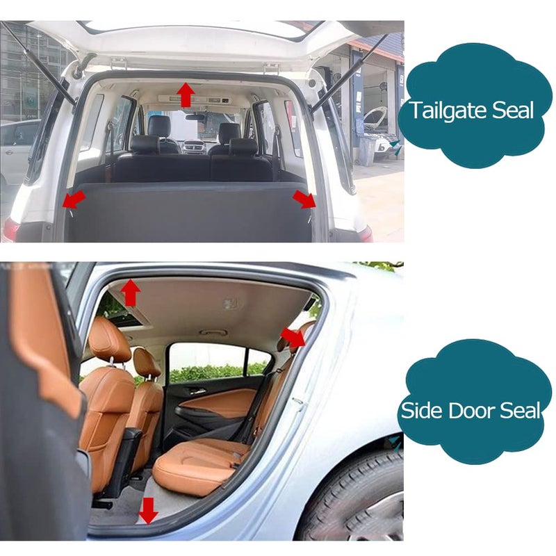 Tintvent Car Door Rubber Seal Strip with Side Large Bulb(26Ft), Automotive Weather Stripping, Edge Trim for Boats, Automobile, RVs, Trucks - Image 3