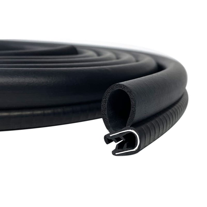 Tintvent Car Door Rubber Seal Strip with Side Large Bulb(26Ft), Automotive Weather Stripping, Edge Trim for Boats, Automobile, RVs, Trucks - Image 1