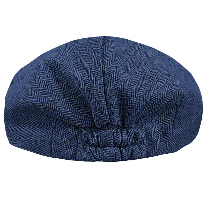 A&J DESIGN Infant Boy Vintage Drivers Cap (3-6 Months, Navy Blue) - Image 2