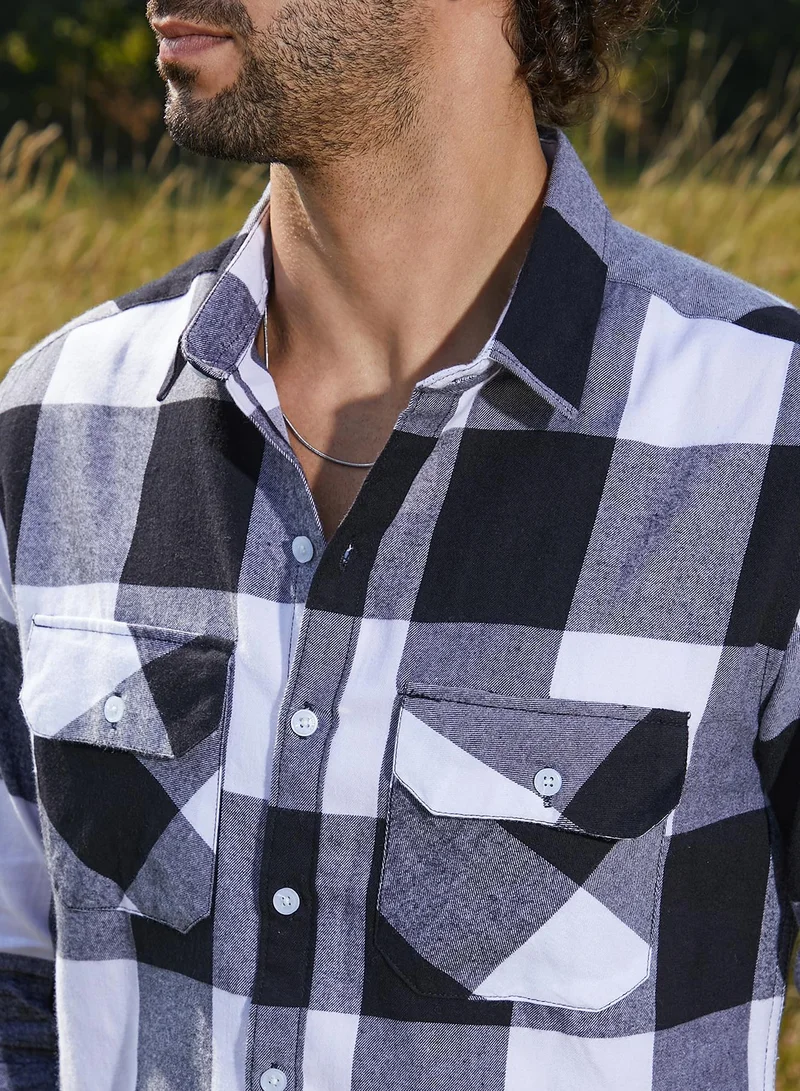 CAHOOT  Men's Prussian Blue Buffalo Utility Shirt for Men | Best Price UAE