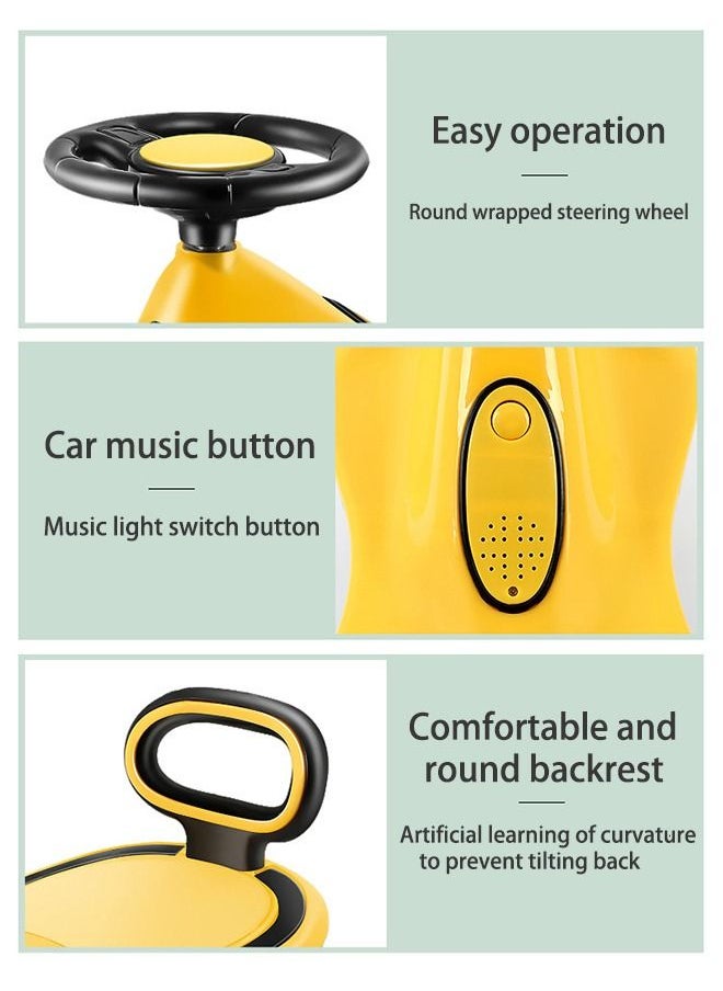 سيارة لعبة الأطفال ، سيارة ملتوية داخلية وخارجية مع موسيقى وأضواء وعجلات PU قوية وسلسة ، تطور إحساس الطفل بالاتجاه ، مناسبة للأطفال من سن 2 سنة للعب (أصفر) - pzsku/Z8B893136E849210C844EZ/45/_/1694152414/5260e6f3-9817-48b2-aeed-29e07f56454d