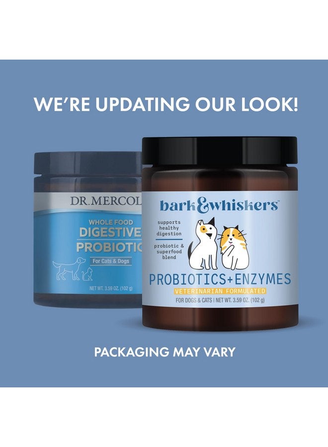 دكتور ميركولا Bark & Whiskers, Probiotics + Enzymes 3.59 oz, غير معدلة وراثيًا، خالية من الجلوتين، خالية من الصويا، دكتور ميركولا - Image 2