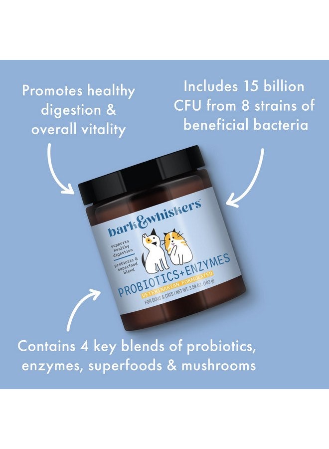 دكتور ميركولا Bark & Whiskers, Probiotics + Enzymes 3.59 oz, غير معدلة وراثيًا، خالية من الجلوتين، خالية من الصويا، دكتور ميركولا - Image 5