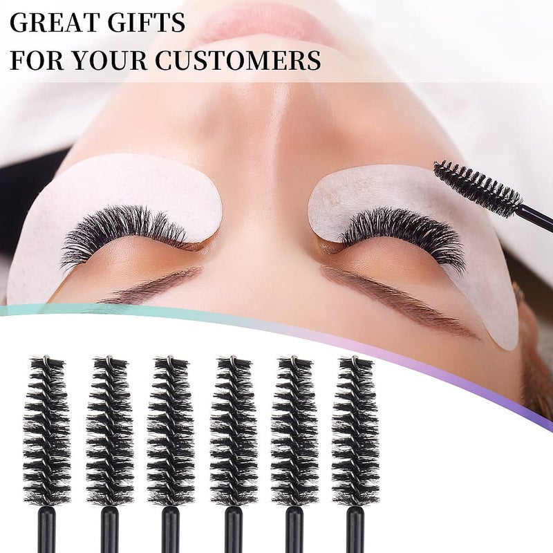 MyAoKuE-UP 100 Pack Mascara Wand Eyelash Brush Disposable Eye Lash Applicator Makeup Tool Kit (Black-Handle100pcs) - Image 4