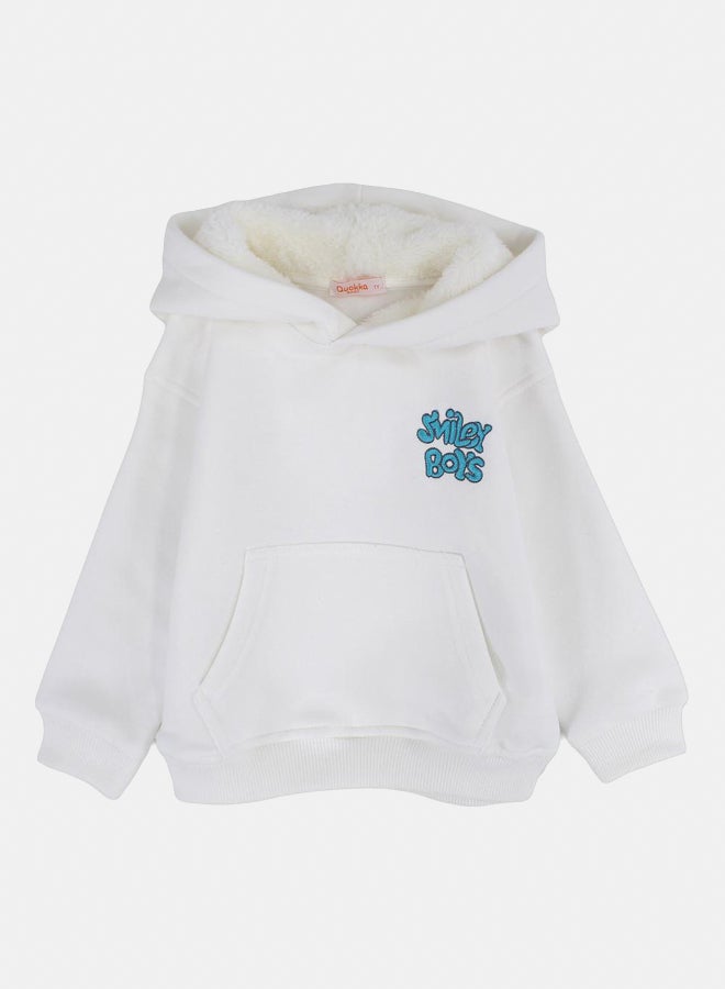 كوكا ملابس أطفال هودي قطني للأولاد – تصميم "Smiley Boys" - Image 1