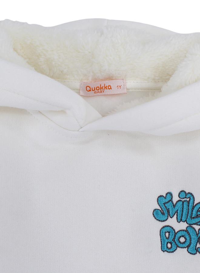 كوكا ملابس أطفال هودي قطني للأولاد – تصميم "Smiley Boys" - Image 3