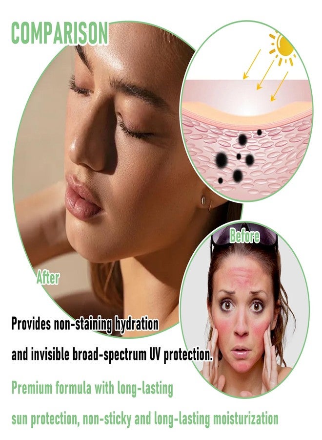 Fusang Face Sunscreen Stick SPF 50+,Matte Non-Greasy Sunscreen Stick Face,Moisturizing Sun Screen Stick for All Skin Types,Oil Control Long Lasting Sunscreen Face Stick - Image 3