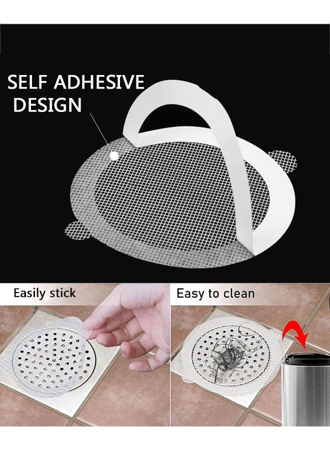 وهاواي 50 Pack Disposable Shower Drain Hair Catcher Mesh Stickers, Hair Catchers for Shower, Bathroom Catchers Drain Protector - Image 5