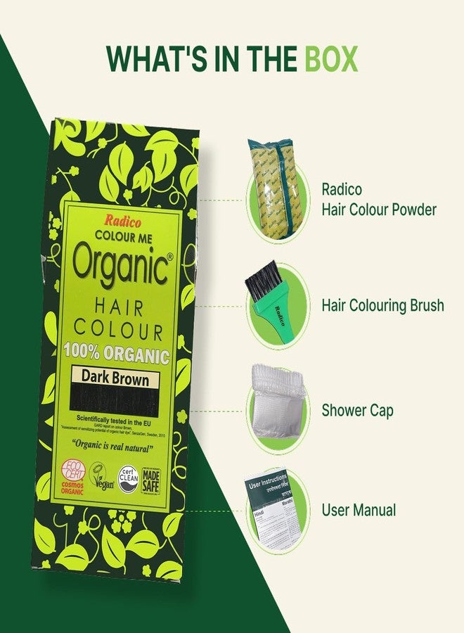 Radico Organic Hair Color (Dark Brown),100g - Image 3