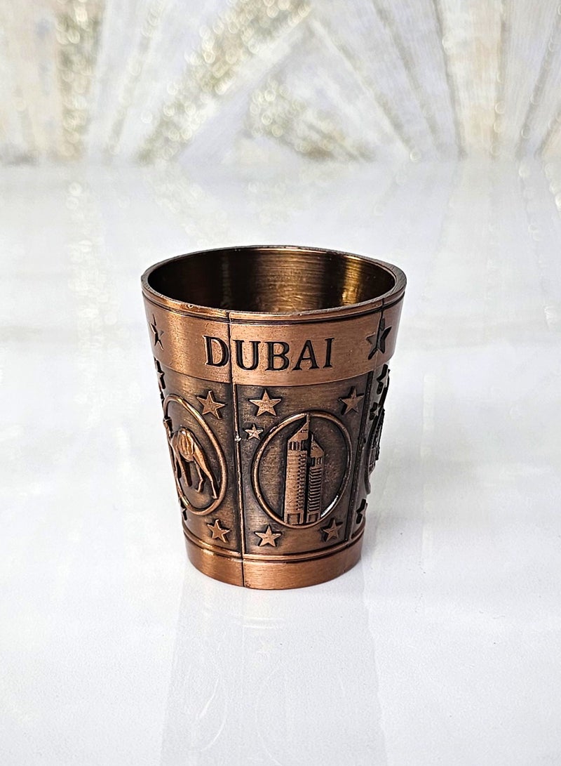 Souvenir Souq Souvenir Decoration Premium Metal Short Glass Copper 1 pcs - Image 1