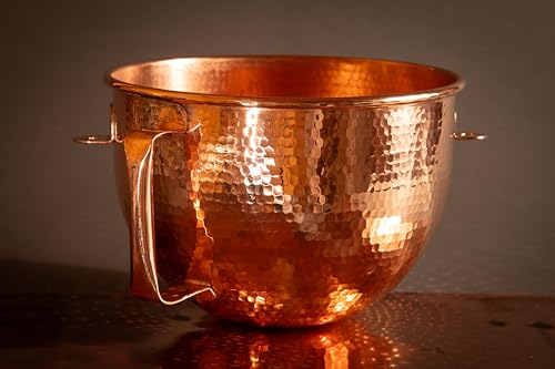 Sertodo Copper Sertodo Pure Copper 6 Quart Lift Stand Mixing Bowl compatible with Professional 6 quart 600 Series Mixers - Image 2