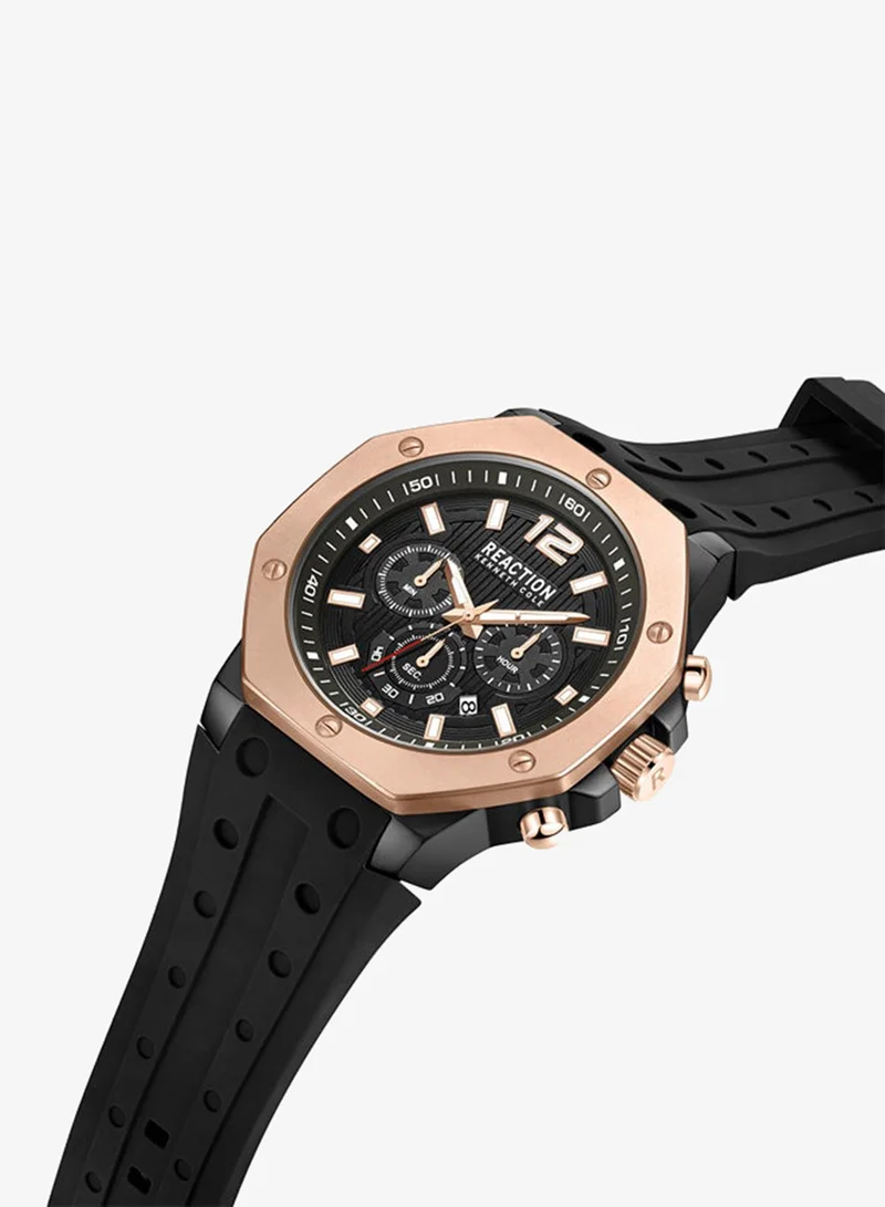Kenneth Cole Reaction Kenneth Cole Reaction Chronograph Gents Watch With Black Silicon Strap 48mm - KRWGO9005902