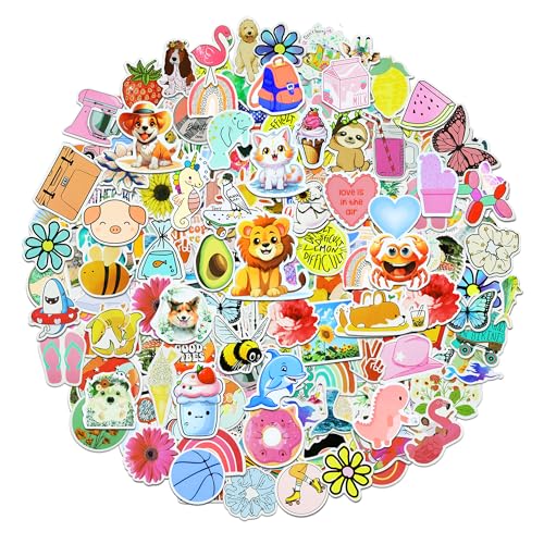 Eoaod 300Pcs Water Bottle Stickers for Kids Cute Stickers for Water Bottles Vinyl Waterproof Aesthetic Laptop Sticker Pack Classroom Prizes Skateboard for Kids Teens Girls Students - Image 1