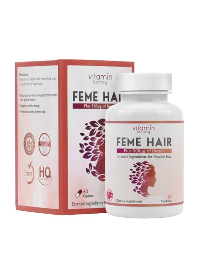 Vitamin Factory Feme Hair -60 Tablets