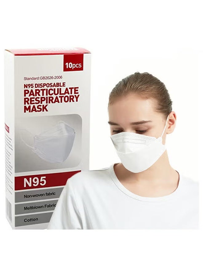keke 10-Piece N95 Disposable Particulate Respiratory Nanofiber Face Mask - Image 4