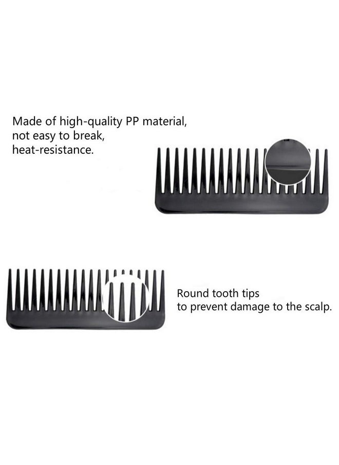 NuAngela NuAngela Wide Tooth Hair Comb No Static, Detangling Styling Comb For Thick Long Curly Hair, No Handle Round Teeth, Reduce Hair Loss&Breakages, Shower Shampoo Detangler Comb For Women Men (Cyan)  - Image 3