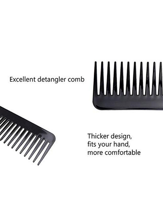 NuAngela NuAngela Wide Tooth Hair Comb No Static, Detangling Styling Comb For Thick Long Curly Hair, No Handle Round Teeth, Reduce Hair Loss&Breakages, Shower Shampoo Detangler Comb For Women Men (Cyan)  - Image 4