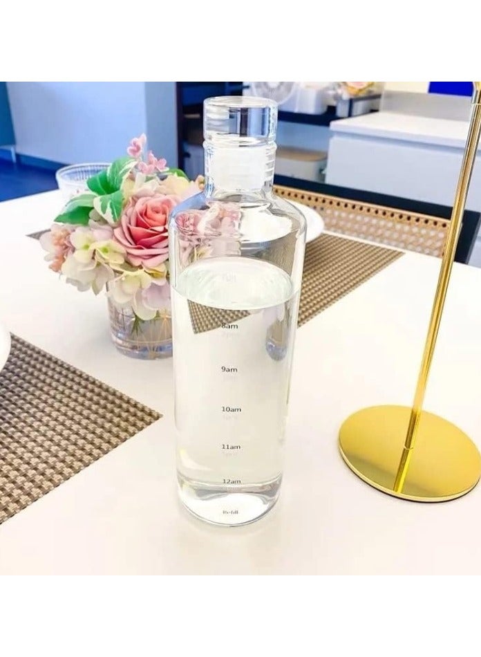 Healthy Plastic Sports Water Bottle\ flask with Time Markers, High quality flask - Image 5