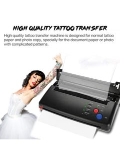 klarako Tattoo Transfer Printer Machine, Stencil Thermal Copier for A5 A4 Paper Portable Artist Set(Black)  - Image 2