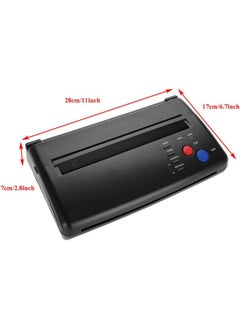 klarako Tattoo Transfer Printer Machine, Stencil Thermal Copier for A5 A4 Paper Portable Artist Set(Black)  - Image 3
