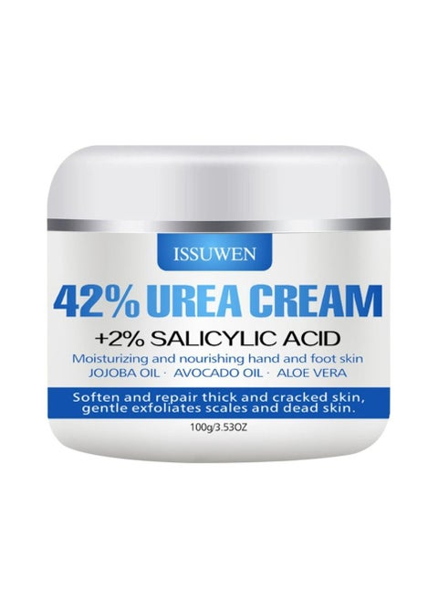 Hand and Foot Care 42% Urea Cream Intensive Moisturizes & Softens Skin Callus Remover Hand & Foot Cream for Dry Cracked Heels Elbows 100 g