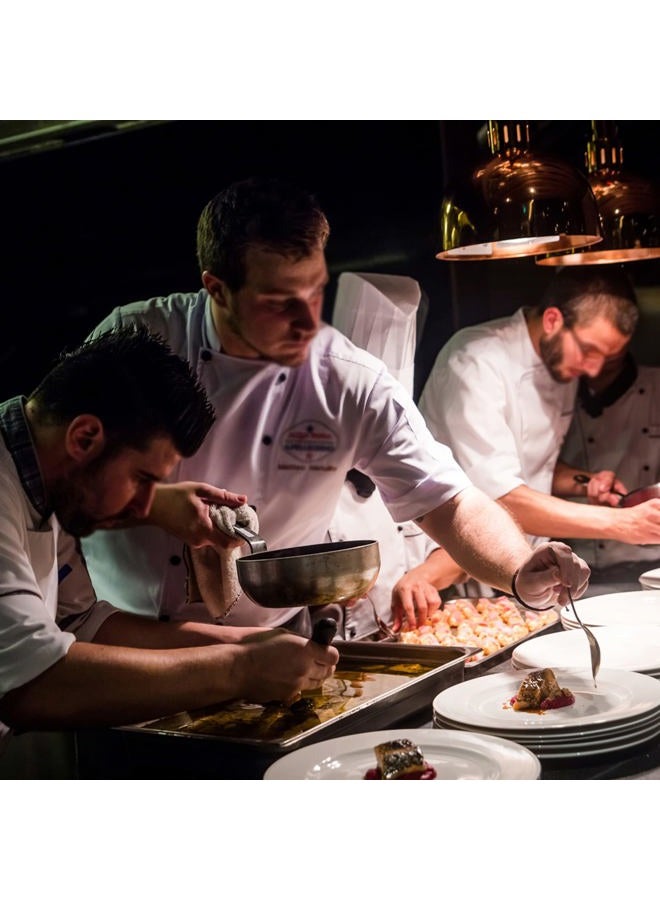 CREATIVECHEF Professional Chef's Kit, 7-Piece Plating Tools Culinary Set. It Is Mainly Used For Plating, Tasting Flavors And Making Cakes. Made Of 420 Stainless Steel.(Black) - Image 2