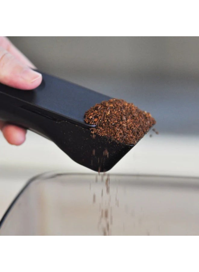 Ankomn 2-in-1 Brew Coffee Measuring Scoop With Built-In Leveling Plate, Quickly Measure 2 Tablespoons or 10 Grams of Ground Coffee or Coffee Beans Without A Digital Scale Needed (Black) - Image 2
