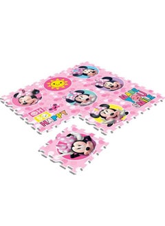 Disney 9-Piece Minnie Mouse Interlocking Eva Floor Mat 