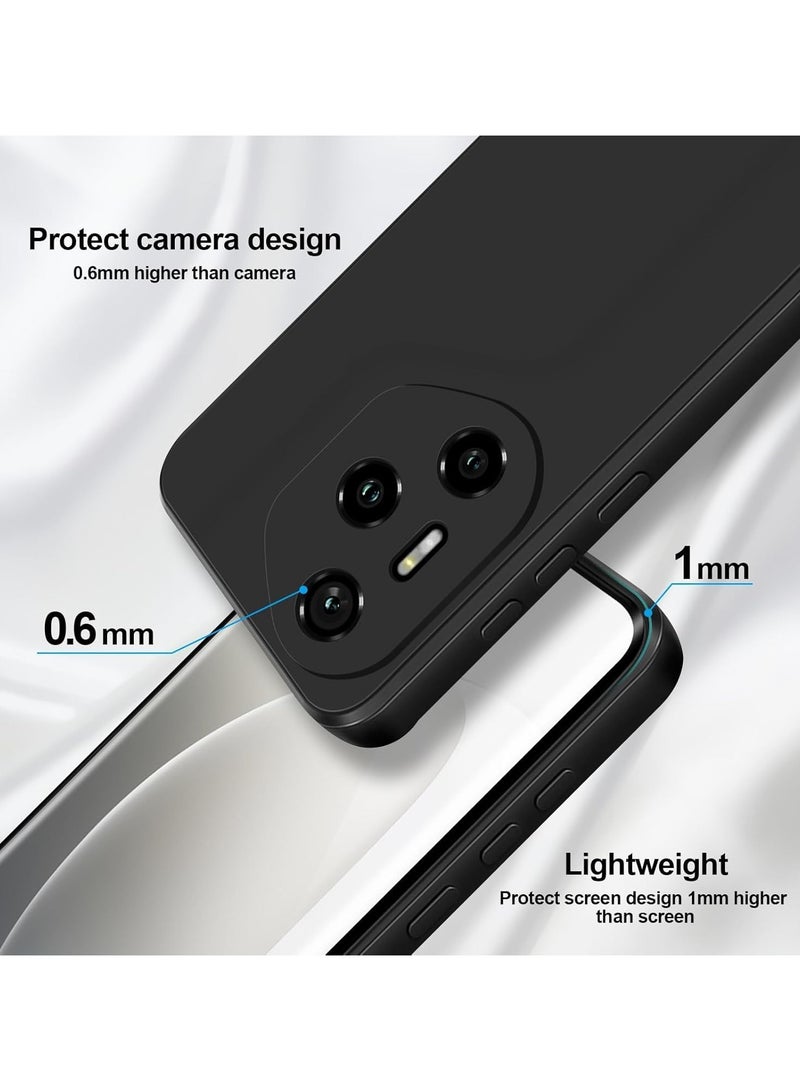 Case Compatible with Honor 300 Pro 5G Silky-Soft Touch Full-Body Protective Phone Silicone Case Shockproof Cover with Microfiber Lining Case For Honor 300 Pro Black - Image 2