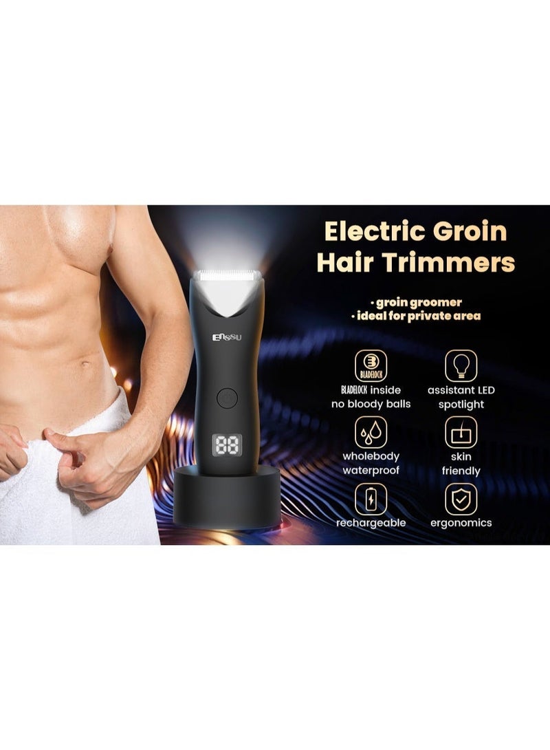 ENSSU Waterproof Wet & Dry Cordless Hair Trimmer-Clipper offers maximum control & comfort for users of all ages - high-performance 6000 RPM Motor, nick-free trimming on sensitive areas including the groin, pubic region, beard and body. - Image 3