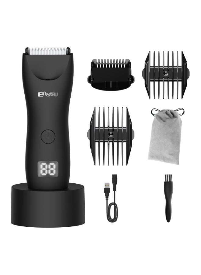 ENSSU Waterproof Wet & Dry Cordless Hair Trimmer-Clipper offers maximum control & comfort for users of all ages - high-performance 6000 RPM Motor, nick-free trimming on sensitive areas including the groin, pubic region, beard and body. - Image 1
