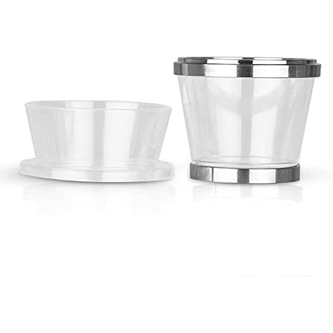 ريكابس مجموعة حامل أداة التعبئة المتوافقة مع كبسولات قهوة فيرتو لاين، قابلة لإعادة التعبئة، فلتر قهوة فيرتو قابل لإعادة الاستخدام، 1 أداة تعبئة وحامل و30 غطاء - Image 5