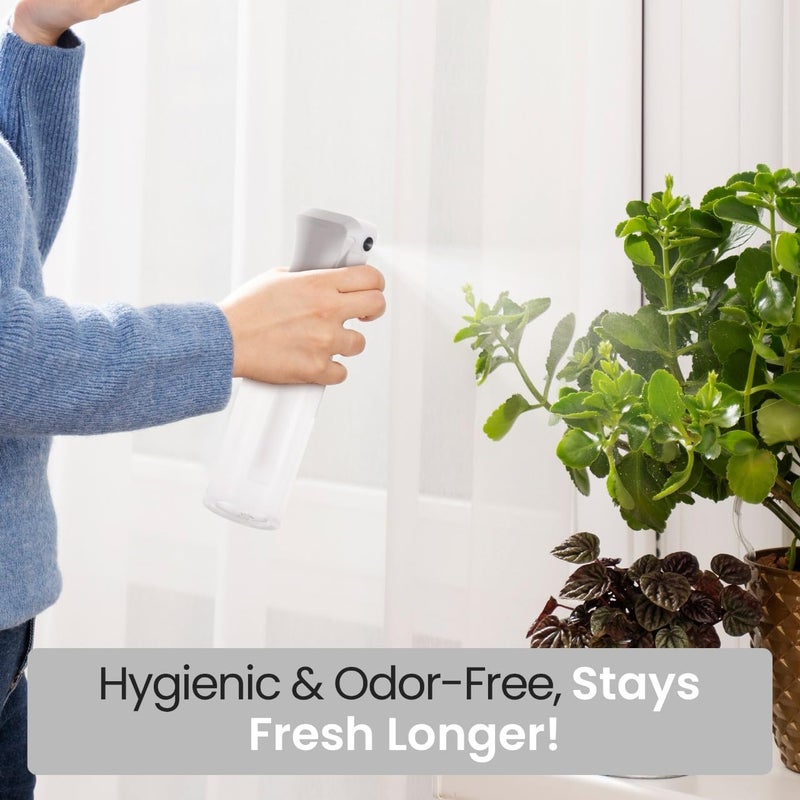 VIGOR PATH Continuous Spray Bottle â€“ Fine Mist Mister Spray Bottle for Hair, Plants, Cleaning, Pets & Travel | Refillable Water Spray Bottles (200ml / 6.7oz) Clear - Image 4