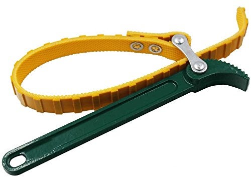 Digital Craft 4 Item Combo 9Inch Box End Belt Type Oil Filter Wrench Auto Tool Engine Box Spanner Fuel Filter Yellow Green WithBelt Wrench Hand Brush 4in1 Screw Driver 2mtr Steel Tape - Image 4