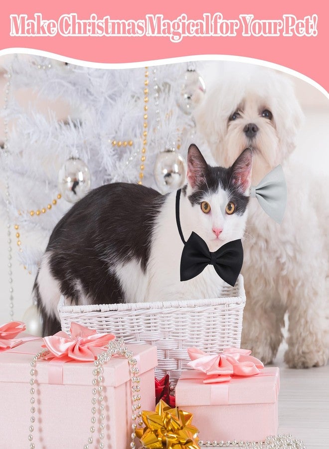 سندير ربطات عنق للكلاب من سندير، 120 قطعة، مع طوق قابل للتعديل، ربطات عنق للجراء، ربطات عنق للقطط، ألوان متنوعة، ربطات عنق سادة لتزيين الحيوانات الأليفة، إكسسوارات تزيين الكلاب للحيوانات الأليفة الصغيرة والمتوسطة والكبيرة، 14 لونًا - Image 4