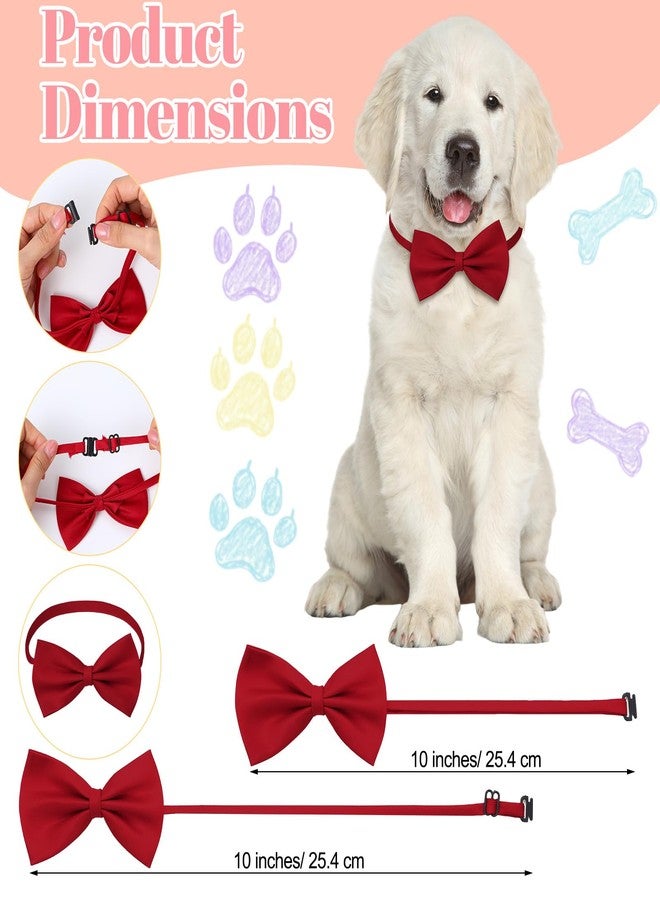 سندير ربطات عنق للكلاب من سندير، 120 قطعة، مع طوق قابل للتعديل، ربطات عنق للجراء، ربطات عنق للقطط، ألوان متنوعة، ربطات عنق سادة لتزيين الحيوانات الأليفة، إكسسوارات تزيين الكلاب للحيوانات الأليفة الصغيرة والمتوسطة والكبيرة، 14 لونًا - Image 2